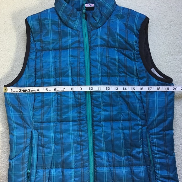 Marker Vest Blue Plaid Winter Jacket Small Like New! - Picture 10 of 16